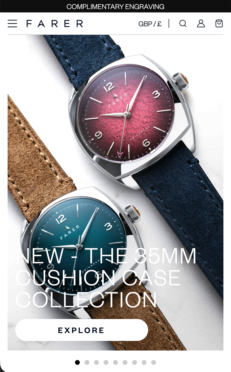 Farer Hero Banner before